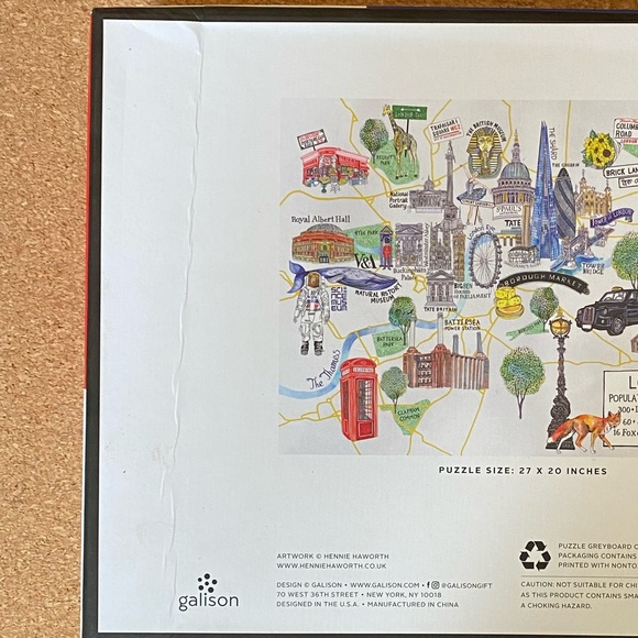 Galison London 1000 Piece Puzzle - Picture 7 of 7